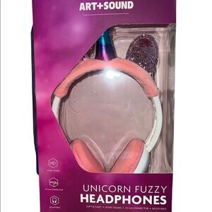 Art + Sound Fuzzy Unicorn Headphones